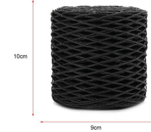 200M 2mm Raffia Paper Cord StrawRope Yarn DIY Crochet Summer Beach Hat Bag Craft