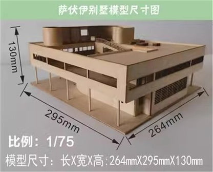 1/75 1/50 3D Wooden DIY Model Building Kits Villa Assembly Kits Set Gifts