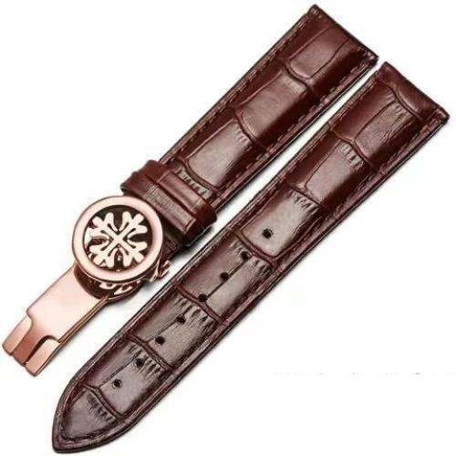 19mm-22mm Leather Watchband Strap For Patek Philippe Grenade 5167Ax Watch Band