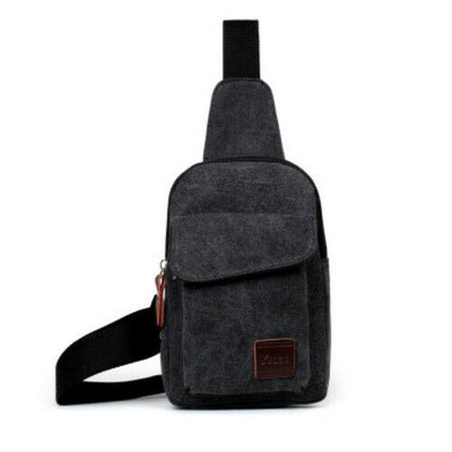 Men's Small Chest Sling Bag Travel Hiking Cross Body Messenger Shoulder Backpack