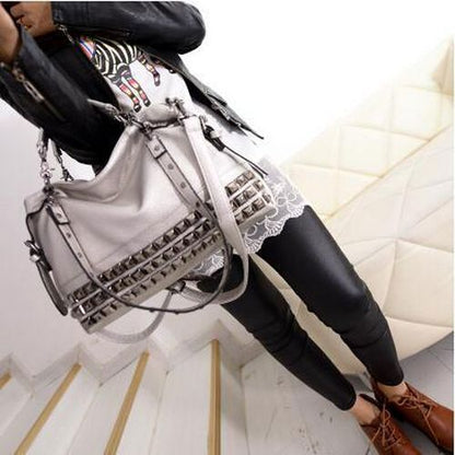 Women's Vegan Leather Luxury Messenger Large Bag Big Shoulder Crossbody Handbag