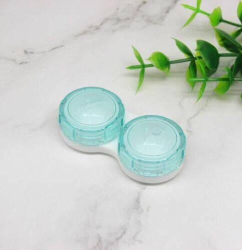 Contact Lens Case Box Mirror Women Mini Square Lovely Eyes Container Bag Travel