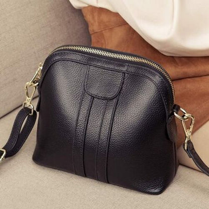Genuine Leather Purse Shoulder Bag 20*9*18 CM Blue Purple Gray Red Black Handbag