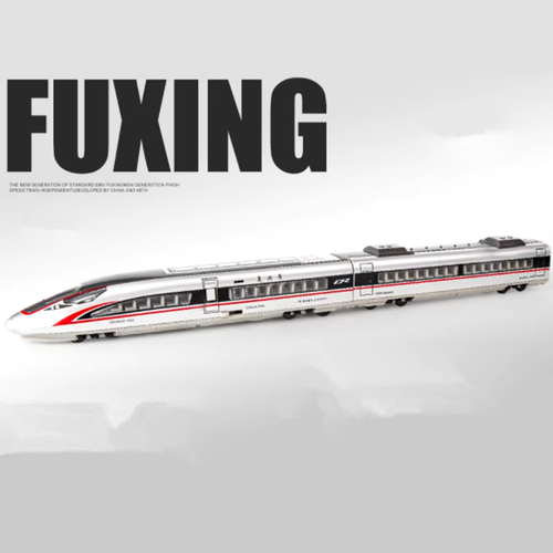 Alloy High-Speed Train Model Diecast Metal Toy Rail Electric High-Speed Train Me