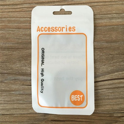 Plastic Hang Hole Bag Matte Self Seal Bag Retail Packaging Pouch For Accessories