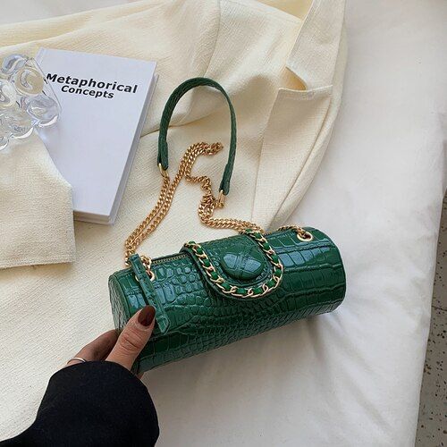 Tote Barrel Shaped Bag Summer Fashion Leather Purse Hand Shoulder Messenger Bag