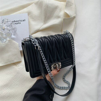 Chain Handle Shoulder Messenger Bags for Woman Square Bag