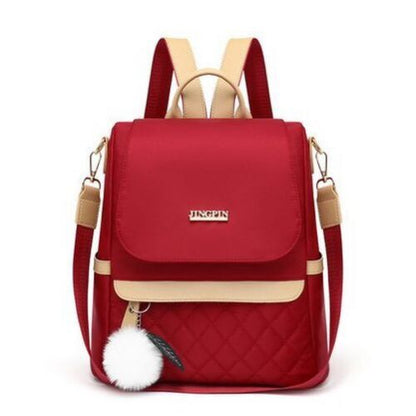 Anti-Theft Travel Oxford Cloth Backpack Shopping Bag Teenager Bookbag 29*28*15CM