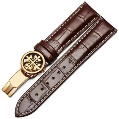 19mm-22mm Leather Watchband Strap For Patek Philippe Grenade 5167Ax Watch Band