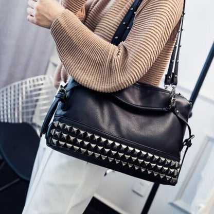 Leather Handbag Leisure School Bag Single Shoulder Messenger Polyester Crossbody