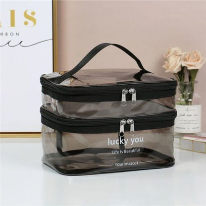 Travel Clear Makeup Bag Fashion Cosmetic Toiletries Organizer Waterproof Cases