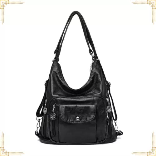 New Womens PU Leather Handbag Vintage Crossbody Shoulder Bag Female Casual Tote