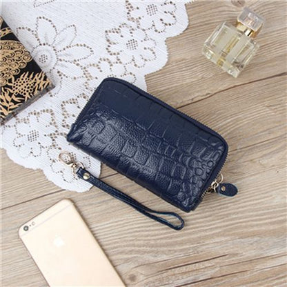 Wallet Cow Leather Card Coin Holder Money Clip Long Phone Clutch Cash Pocket 1PC