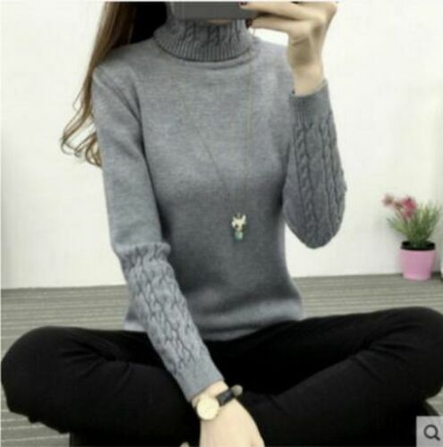Women Sweaters Turtleneck Cashmere Knitted Pullovers Female Jumper Tricot Tops