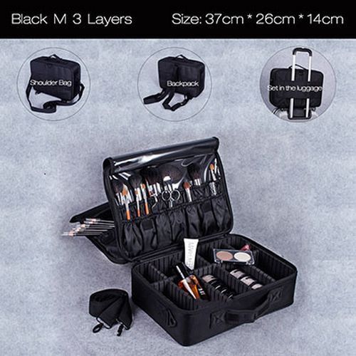 Makeup Cosmetic Bag Waterproof Case Organizer Large Storage Traveling Pouch Bags