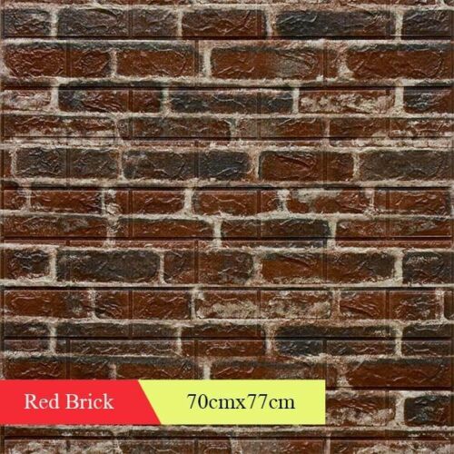 Brick Stickers Wall Decor 3D Living Room DIY Self-adhesive Waterproof Wallpapers