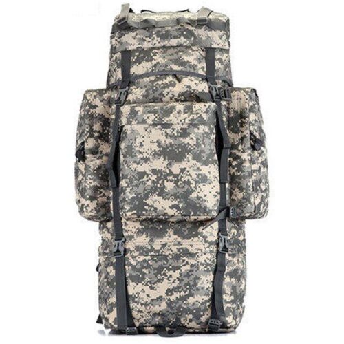 Tactical Black Backpack 70L Climbing Backpacks Oxford Traveling Bags 70*30*23 CM
