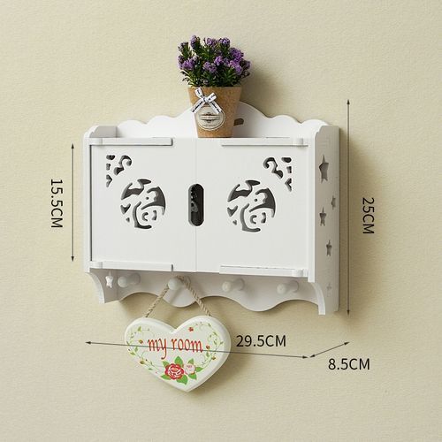 Key Holder Wood Box Organizer Mini Cabinet Frame Hanging Living Room Decorations