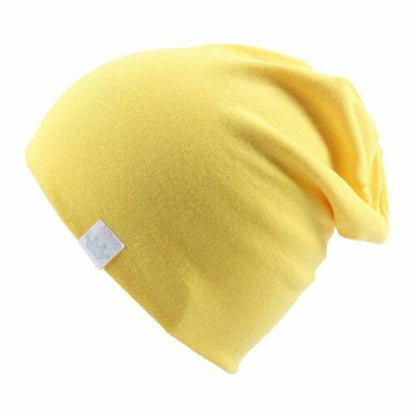 Hats Scarf Solid Knitted Cotton Baby Children Warm Earmuffs Colorful Crown Caps