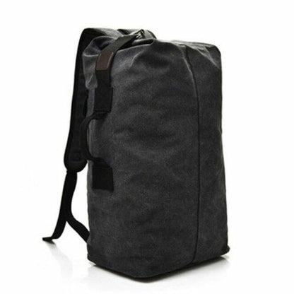 Canvas Backpacks Multi-functional Shoulder Bag Foldable Outdoor Large Rucksack