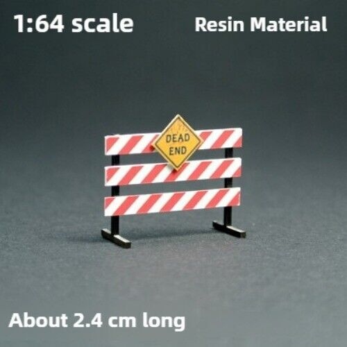 1/64 Road Work Construction Warning Sign Model Parking Scene Props Model