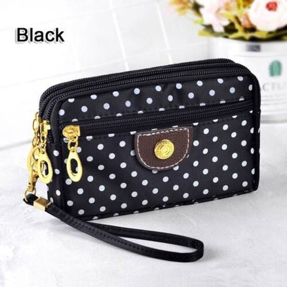 Fashion Women Wallets Small Handbags Canvas Zipper Clutch Coin Purse Pocket 1PC