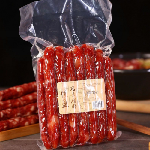 500g Cured Sausage Cured Meat Chinese Specialty Vacuum Packaging 广式腊肠香肠真空包装