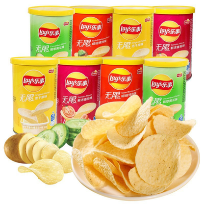 Potato Chips 40g*10 Buckets Snacks Multi-Flavor Leisure Food Snacks 乐事薯片小桶装休闲零食