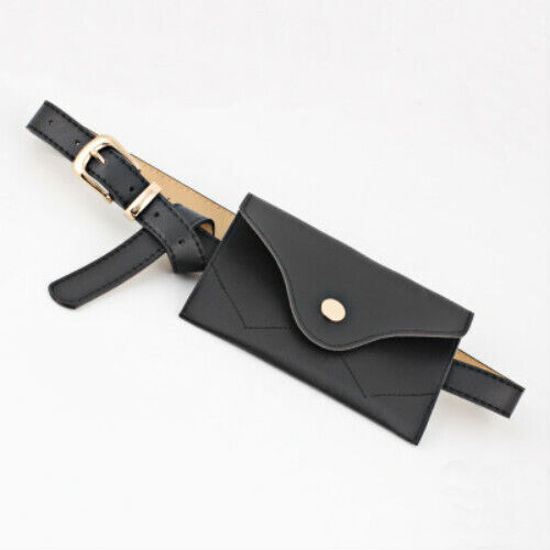 Fanny Pack Women Belt Bag PU Leather Waist Bag Fashion Pure Color Wallet Gifts