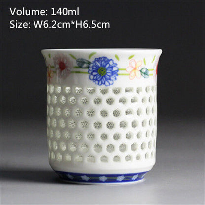 Chinese tea cup Japanese style master cup of tea blue-and-white porcelain cups