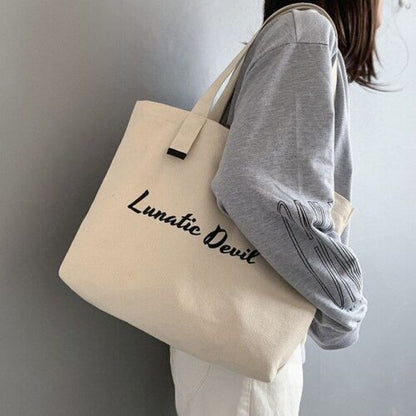 Canvas Totes Large Shoulder Bags Shopping Purse Handbag Tote Pouch 42*38 CM Bags