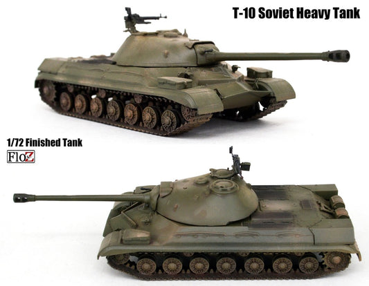 Soviet Russia T-10 heavy tank FloZ 1/72 finished tank model