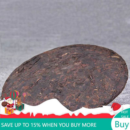 357g Ripe Puerh Tea Yiwu Old Tree Pu'er Cooked Tea Cake Yunnan Pu-erh Black Tea