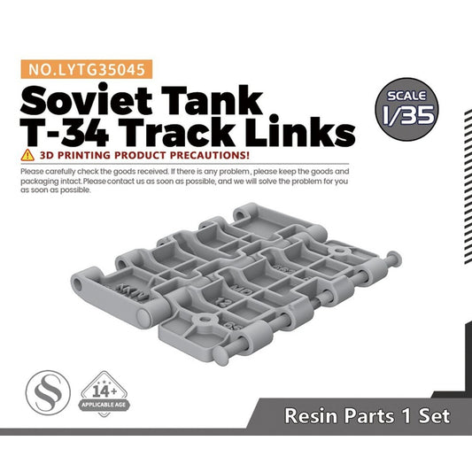 Yao's Studio LYTG35045 1/35 Model Upgrade Parts Soviet Tank T-34 Track Links