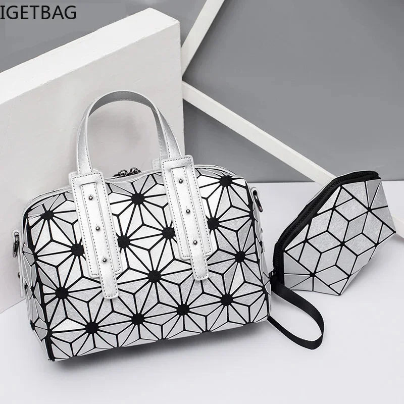 sac a main bolsa feminina ladies Handbags girls brand geometric bag set over shoulder crossbody bags for women 2024