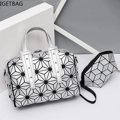 sac a main bolsa feminina ladies Handbags girls brand geometric bag set over shoulder crossbody bags for women 2024