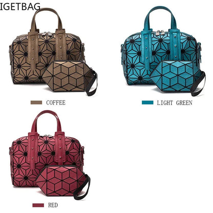 sac a main bolsa feminina ladies Handbags girls brand geometric bag set over shoulder crossbody bags for women 2024