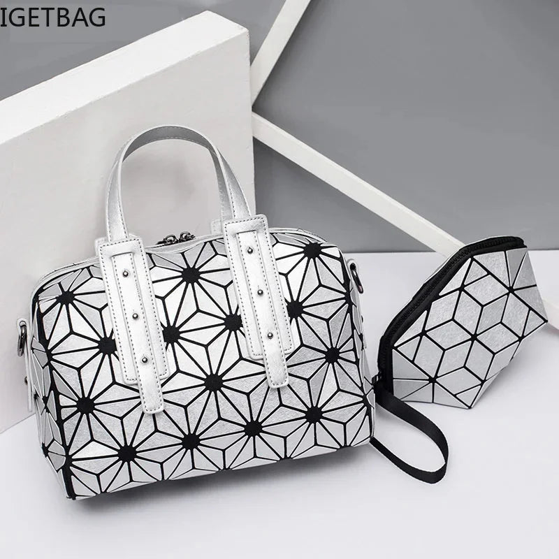 sac a main bolsa feminina ladies Handbags girls brand geometric bag set over shoulder crossbody bags for women 2024