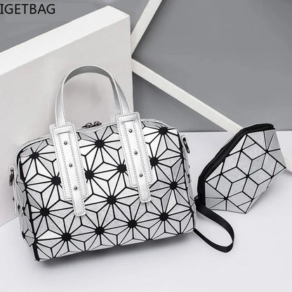 sac a main bolsa feminina ladies Handbags girls brand geometric bag set over shoulder crossbody bags for women 2024