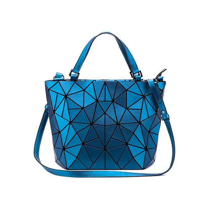 sac a main new Sequins geometric bags for women 2020 Quilted Shoulder Bag Laser Plain Folding Handbags Hologram bolsa feminina