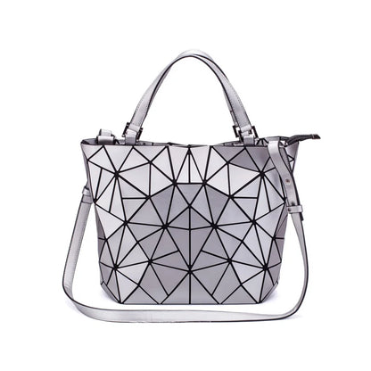 sac a main new Sequins geometric bags for women 2020 Quilted Shoulder Bag Laser Plain Folding Handbags Hologram bolsa feminina