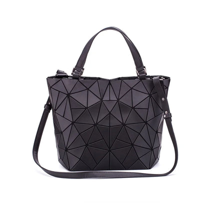 sac a main new Sequins geometric bags for women 2020 Quilted Shoulder Bag Laser Plain Folding Handbags Hologram bolsa feminina