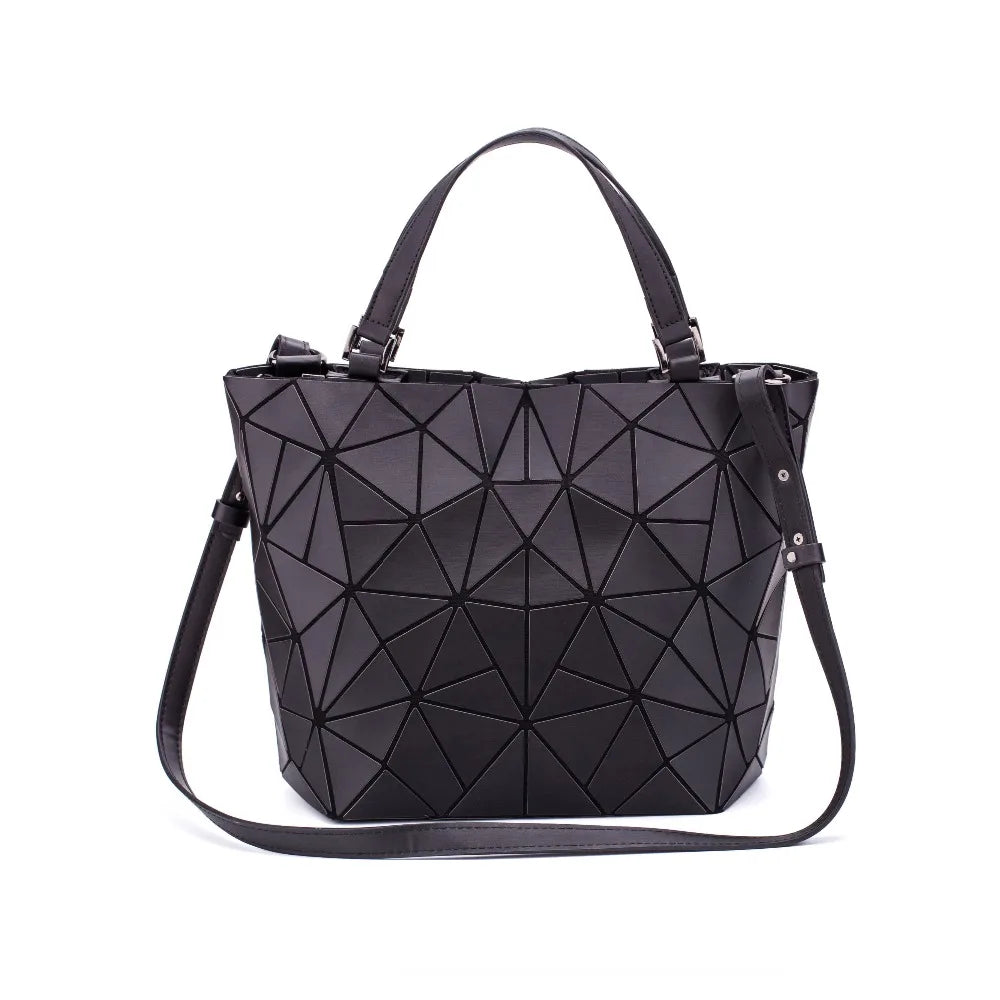 sac a main new Sequins geometric bags for women 2020 Quilted Shoulder Bag Laser Plain Folding Handbags Hologram bolsa feminina