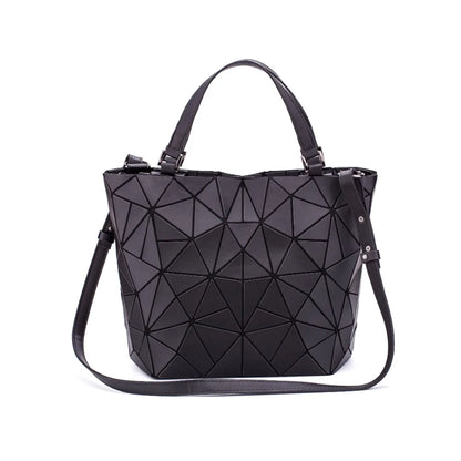 sac a main new Sequins geometric bags for women 2020 Quilted Shoulder Bag Laser Plain Folding Handbags Hologram bolsa feminina