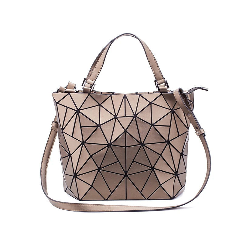 sac a main new Sequins geometric bags for women 2020 Quilted Shoulder Bag Laser Plain Folding Handbags Hologram bolsa feminina