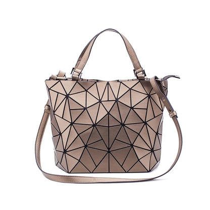 sac a main new Sequins geometric bags for women 2020 Quilted Shoulder Bag Laser Plain Folding Handbags Hologram bolsa feminina
