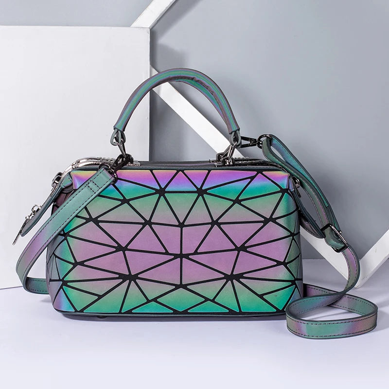 sac bolsa feminina Handbags for girls women Laser sequins Luminous geometric bag over shoulder crossbody bags for women 2020