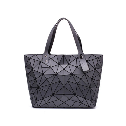 sac new Handbag Female Folded Ladies Geometric Plaid Bag Beach Large Tote Women Handbag Mochila Shoulder Bag for women 2020