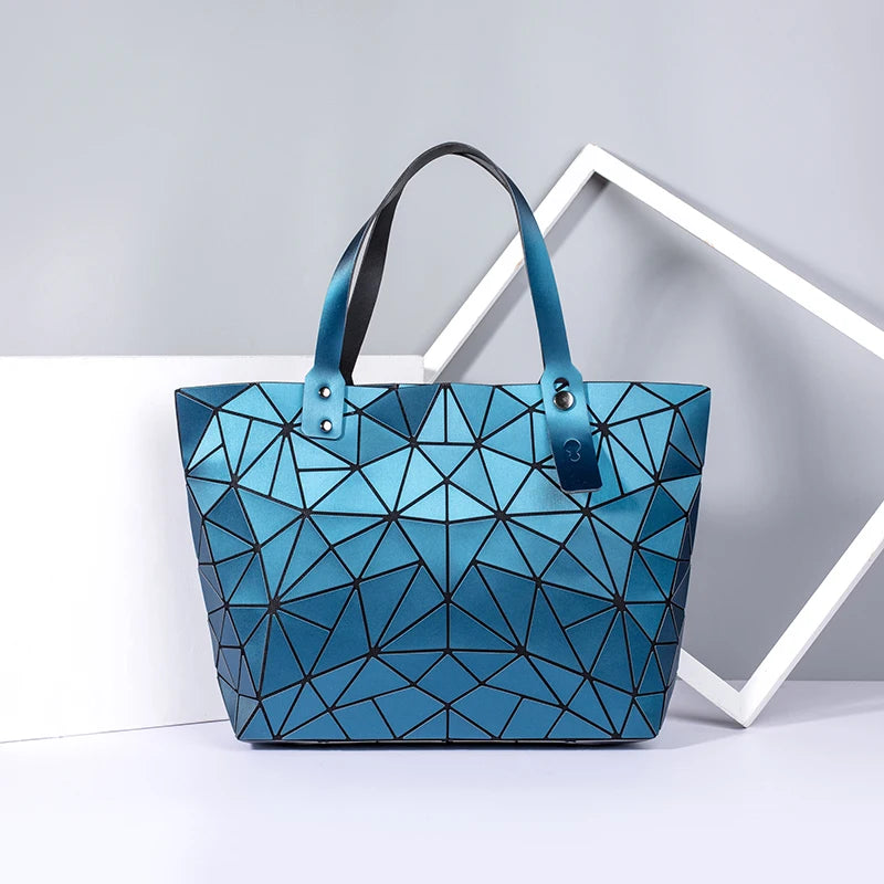 sac new Handbag Female Folded Ladies Geometric Plaid Bag Beach Large Tote Women Handbag Mochila Shoulder Bag for women 2020