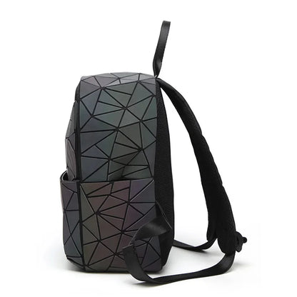 shiny bag Luminous Glitter Sequins Female Geometric Women School Backpack For Teenage mochila feminina 2024